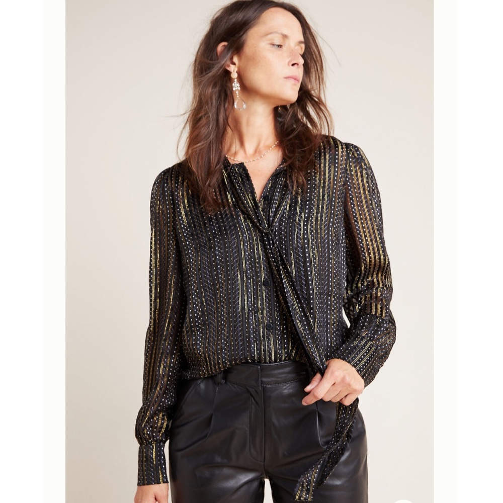 Diane von Furstenberg Lanie Tie-Neck Silk Blouse